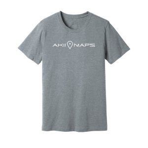 Akii Maps Logo T-Shirt (Athletic Heather)
